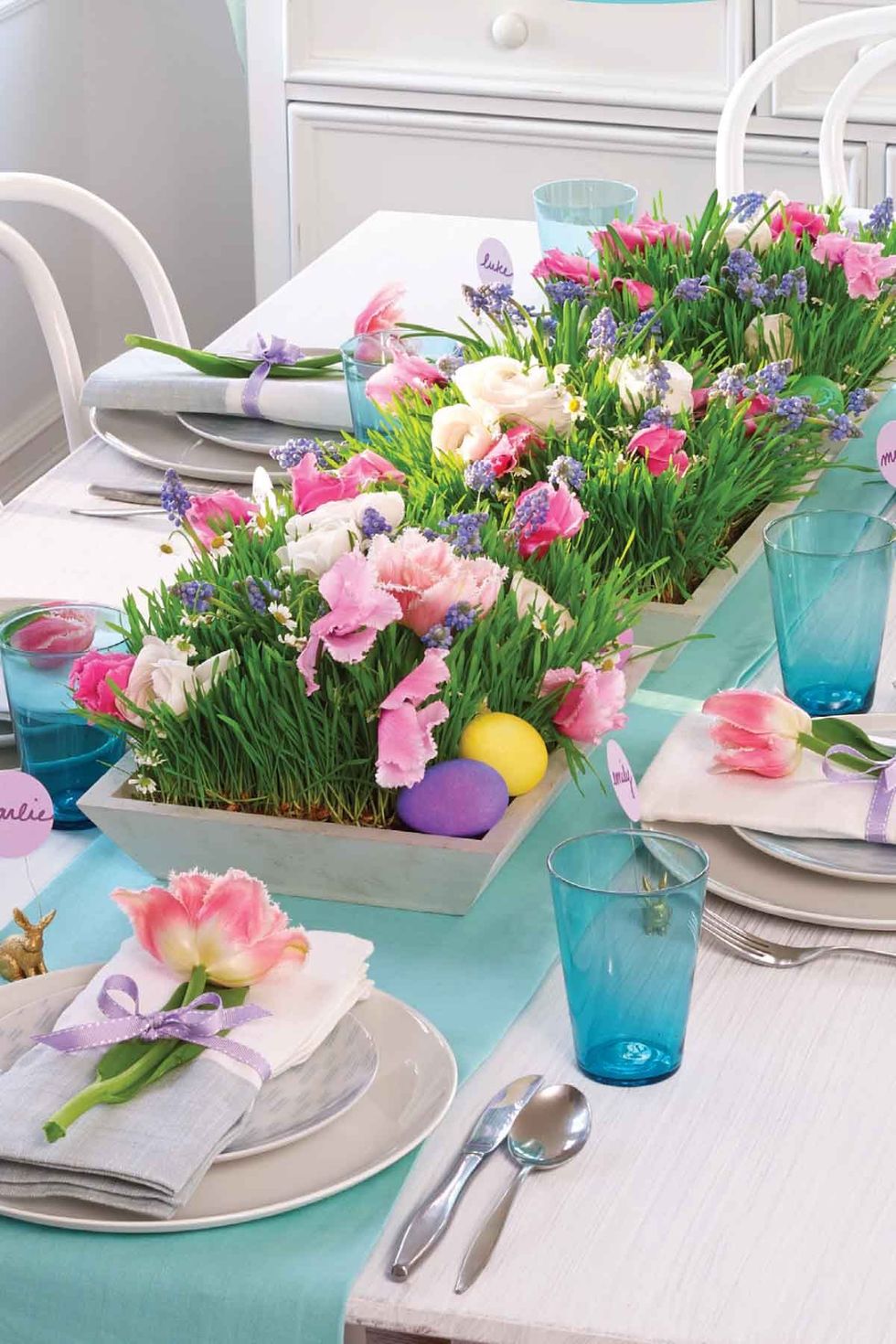 easy easter crafts — grow your own garden centerpiece