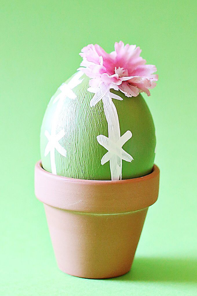 easy easter crafts saguaro cactus easter egg