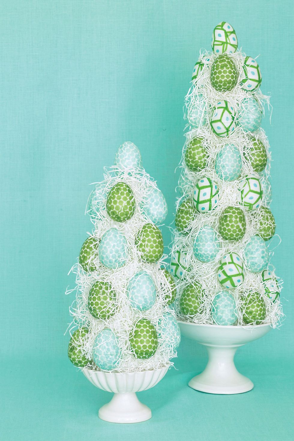 easy easter crafts — easter egg topiaries