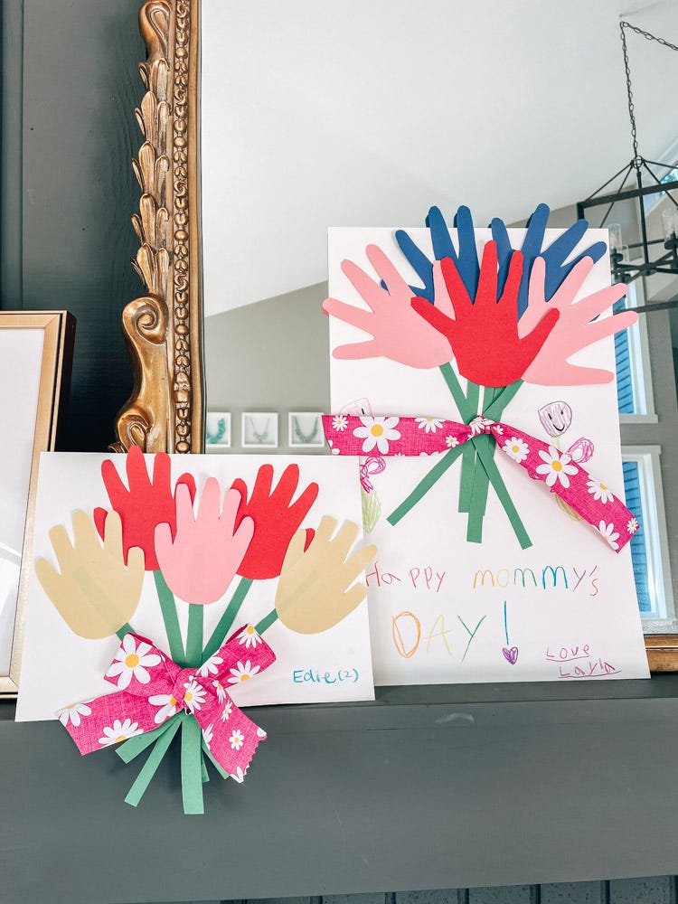 handprint bouquet