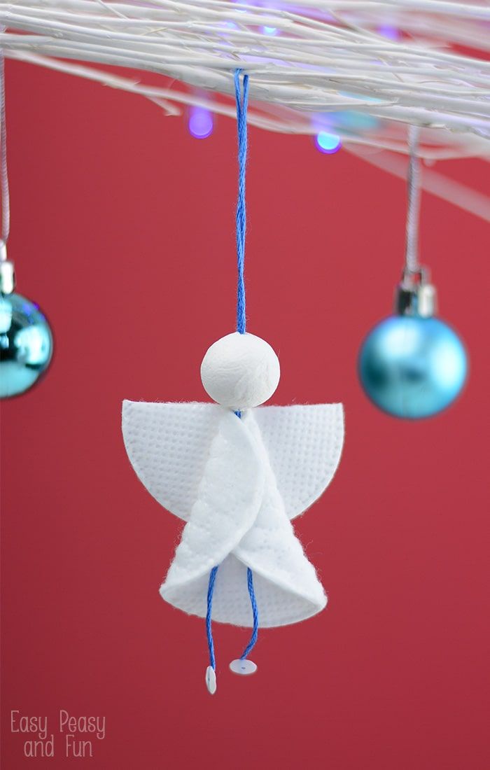 DIY Christmas Angel  How to Make a Paper Angel for Christmas