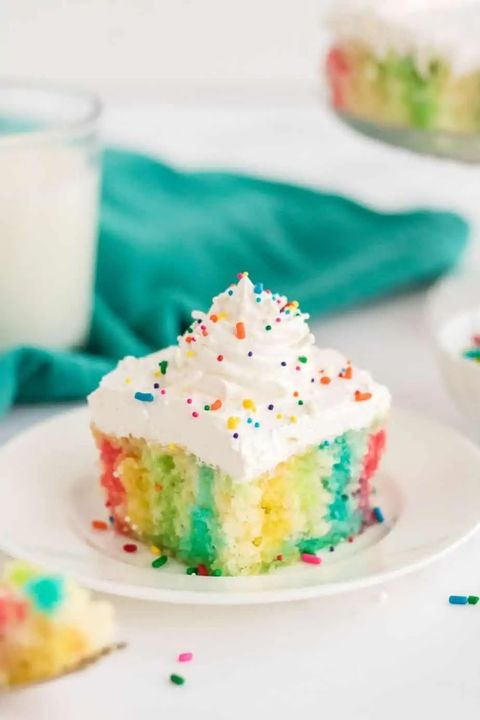 rainbow poke birthday cake recipe