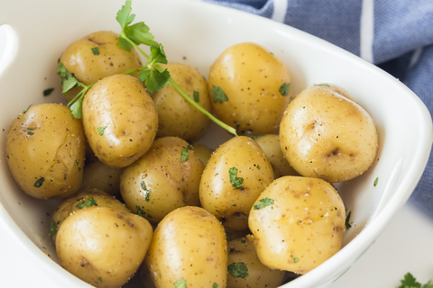 whole cooked potatoes
