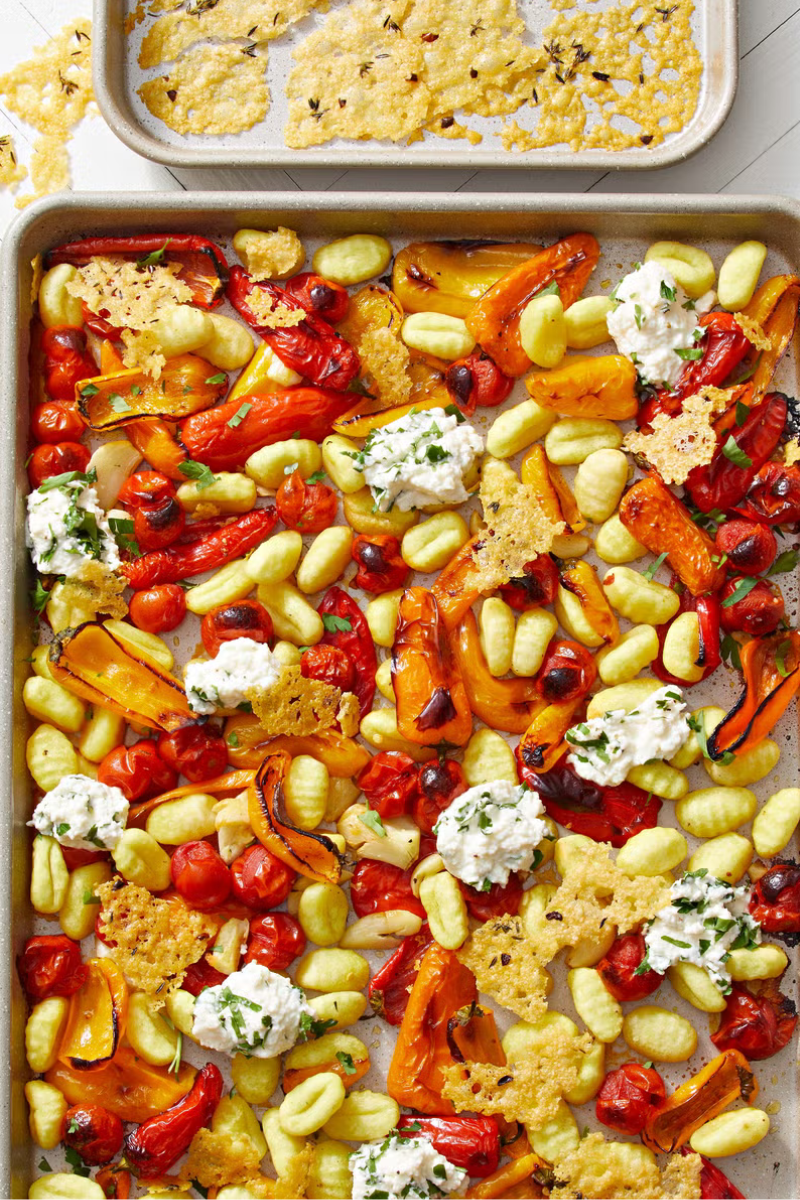 easy sunday dinner ideas sheet pan gnocchi and peppers with thyme frico sheet pan gnocchi and peppers with thyme frico