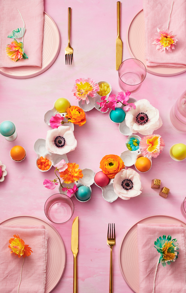 eggshell wreath centerpiece