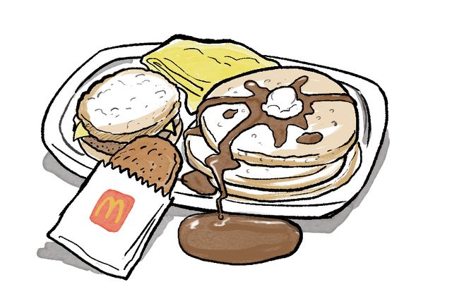 mcdonald's big breakfast with pancakes