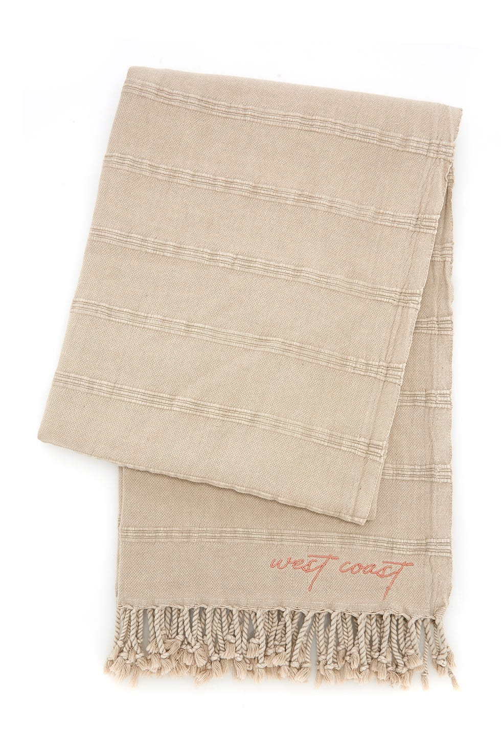 Beige, Scarf, Stole, Textile, Linens, Shawl, Rectangle, Fashion accessory, 
