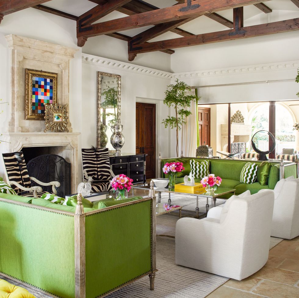 tuscan inspired villa in indian wells california great room