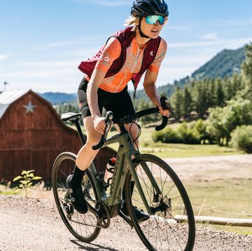 amy riding an ebike in colorado