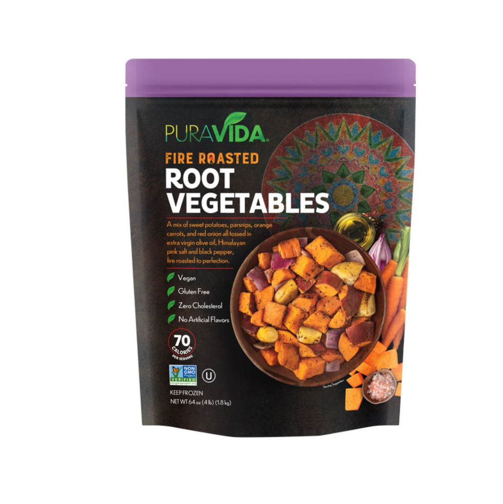 frozen package of roasted root vegetables