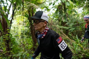 team unbroken from the united states team members hal riley, gretchen evans, anne bailey, keith mitchell knoop and cale yarborough during the 2019 eco challenge adventure race in fiji on wednesday, september 11, 2019 tara kerzhneramazon