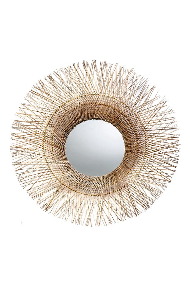 espejo tipo sol, modelo panay, de fibra