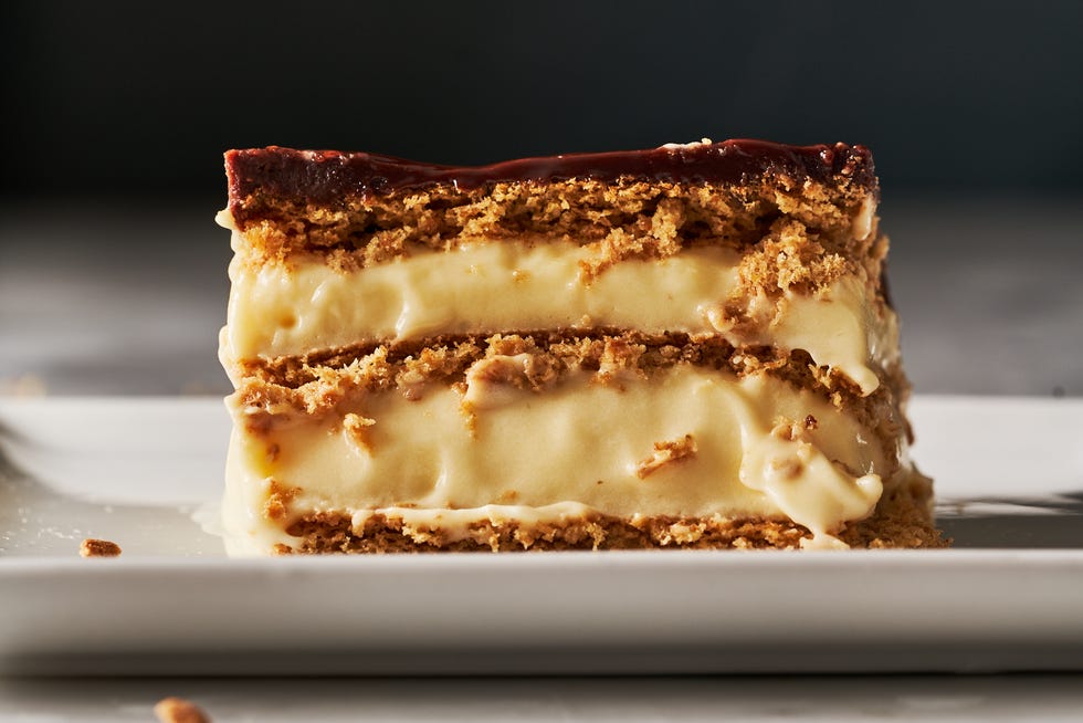 slice of eclair cake