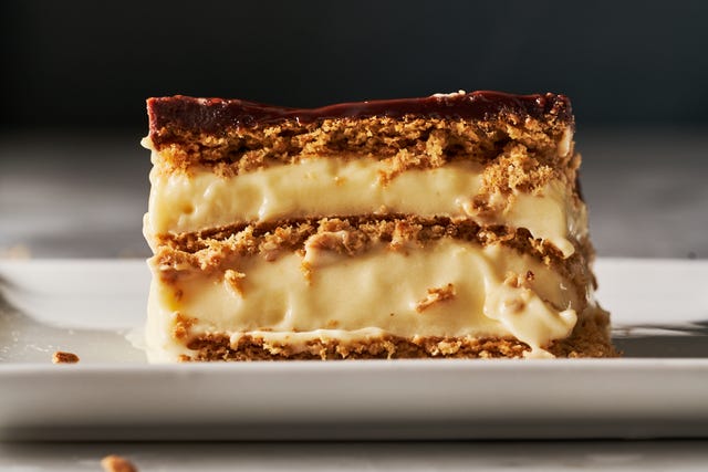 slice of eclair cake