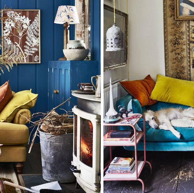 eclectic home decorating clutter