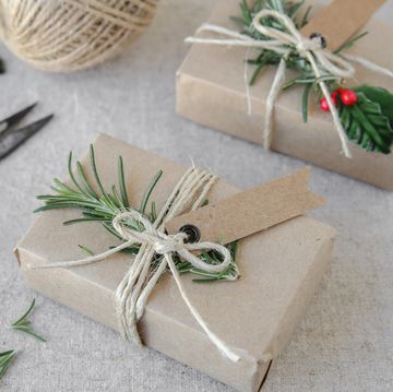 Eco craft Christmas gift boxes