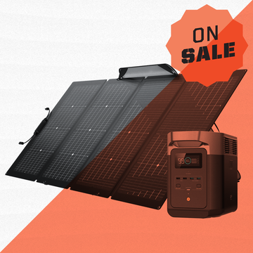 solar panel and battery, on sale