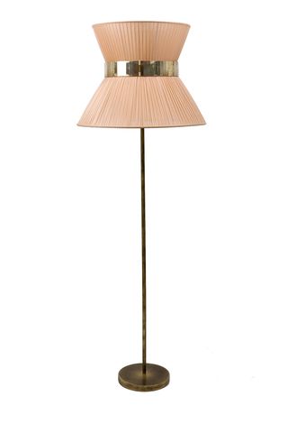 Lamp, Lighting, Light fixture, Lampshade, Beige, Lighting accessory, Floor, Table, Interior design, Shade, 