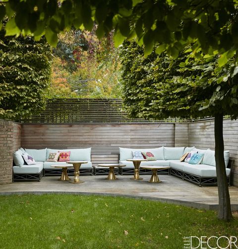 Furniture, Tree, Grass, Table, Outdoor furniture, House, Patio, Leisure, Architecture, Garden, 