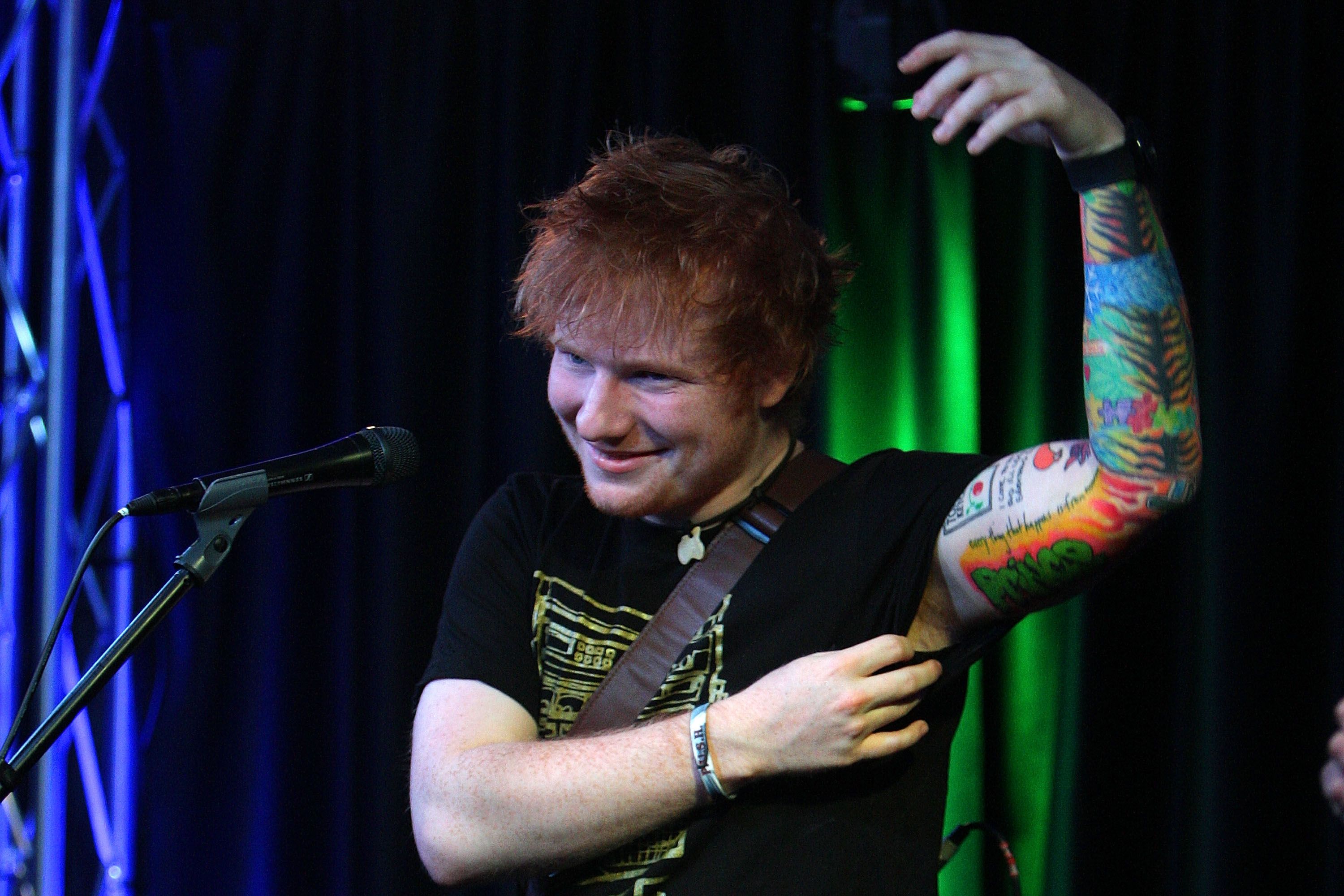 Ed Sheeran Gets Lizard Tattoo for New Album-Inspired Sleeve- PopStarTats