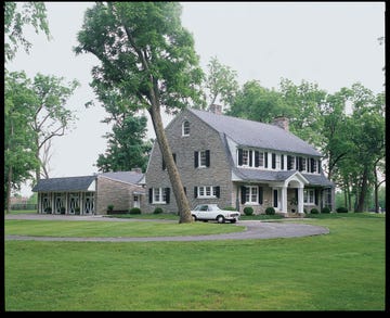 large barn house on a large parcel of land