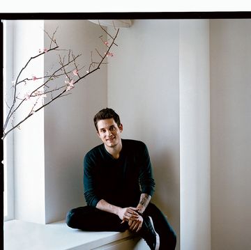 musician john mayer in his new york city apartment which was decorated by the armani casa design team