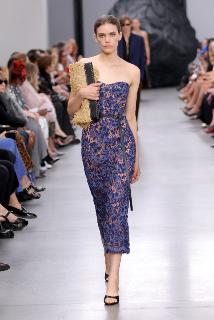 new york, new york september 10 a model walks the runway for michael kors collection springsummer 2025 runway show at the shed on september 10, 2024 in new york city photo by jp yimgetty images for michael kors