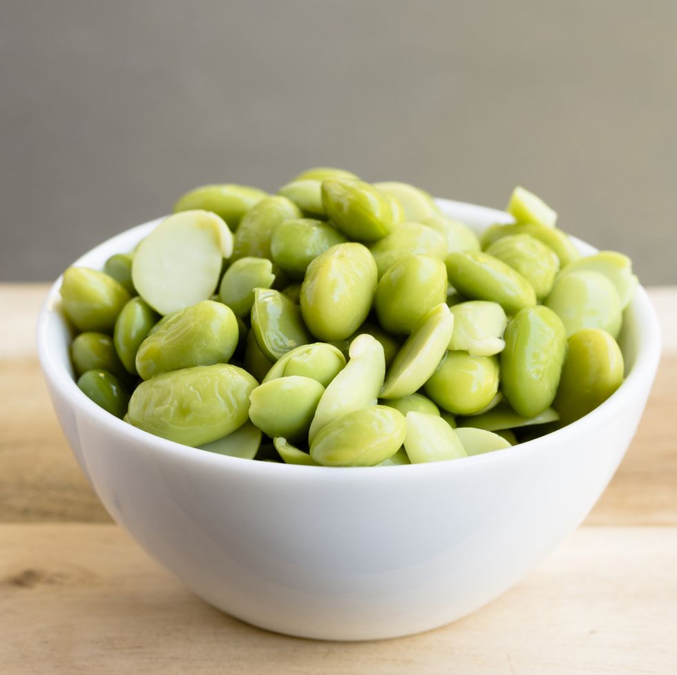 edamame beans in a small bowl