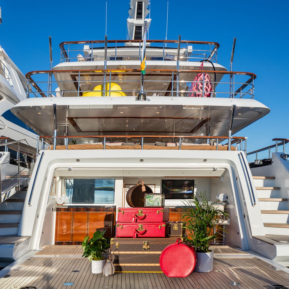Louis Vuitton Exhibit on 147-Foot Yacht in Miami - Miami Art Week
