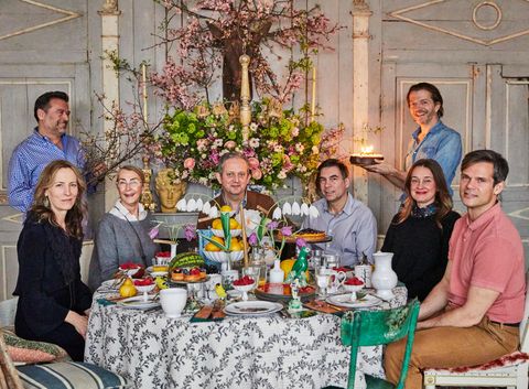 john derian hosting a dinner party in his new york city apartment