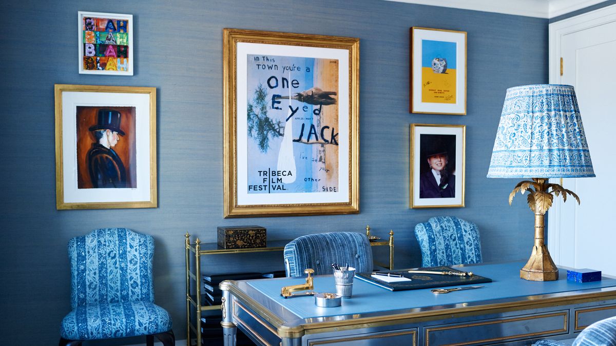 10 Eclectic Home Office Ideas in Cheerful Blue