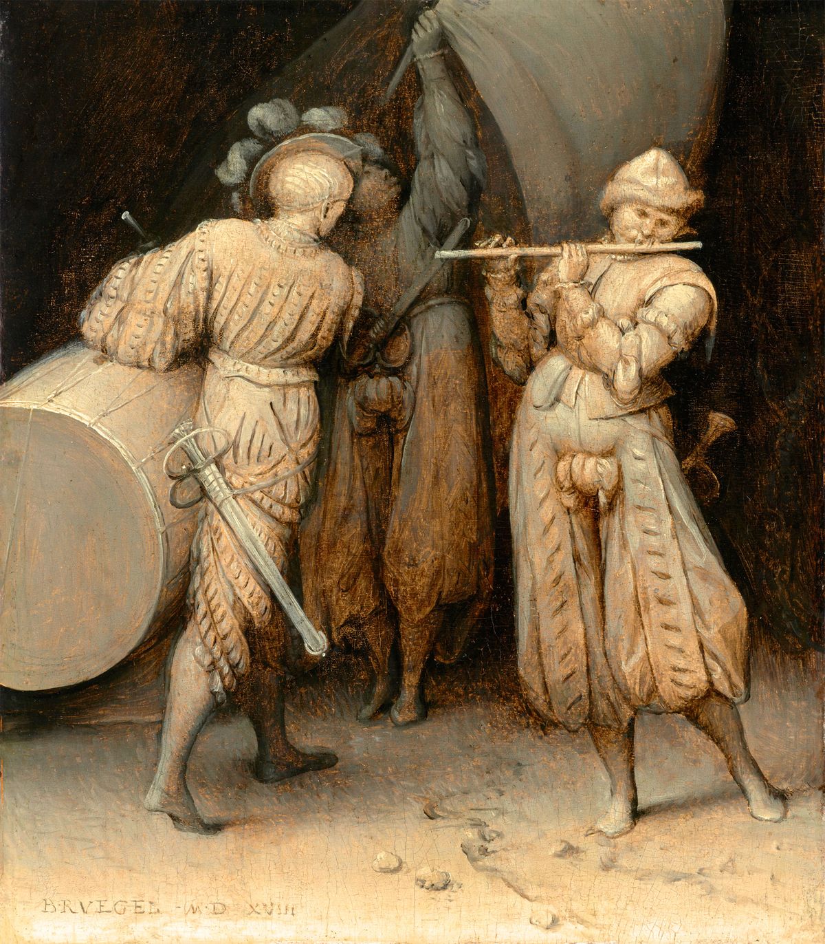 the three soldiers by bruegel