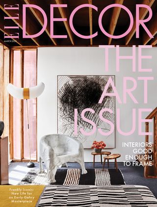 march 2023 cover of elle decor