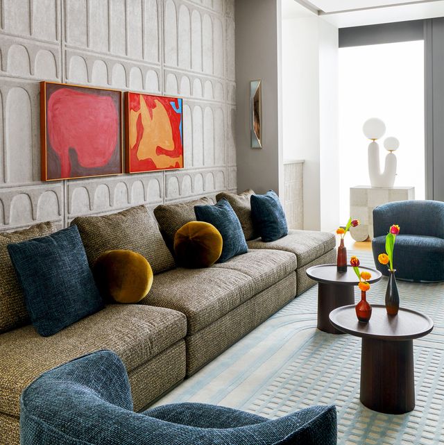 den of elle decor penthouse designed by fox nahem associates in new york city