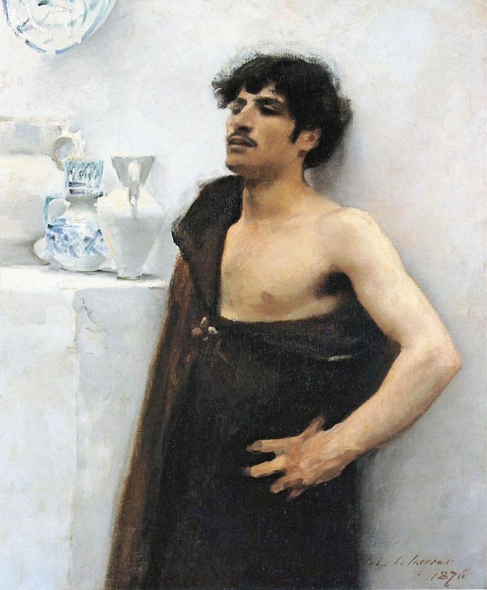 p9d15y sargent john singer young man in reverie