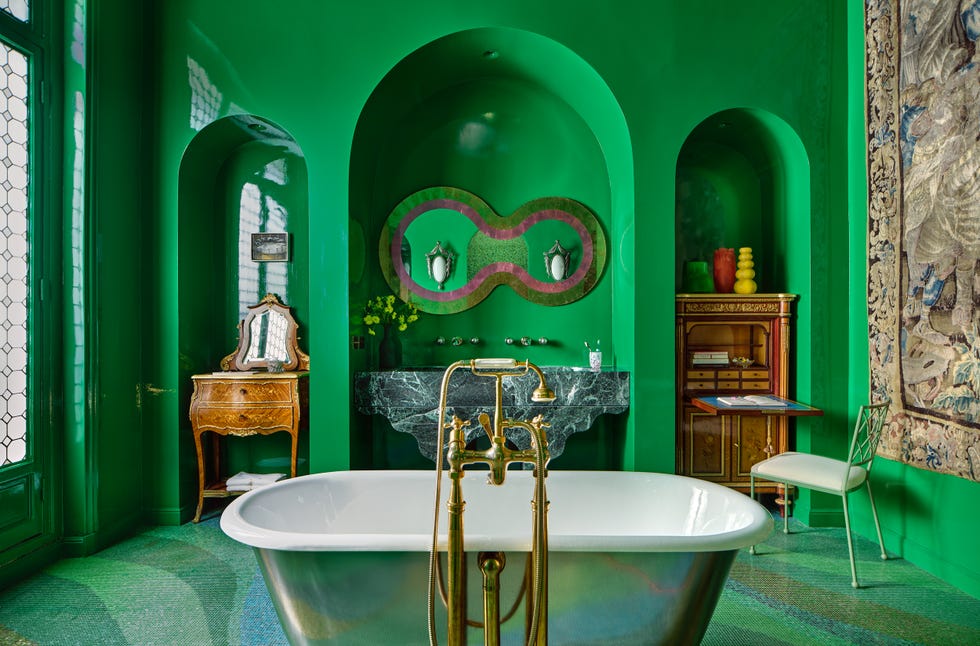 final selects of eli mizahi residence, designed by uchronia in the 8eme arrondisment of paris for elle decor, march 2025 issue styling on shoot by olivia gregory