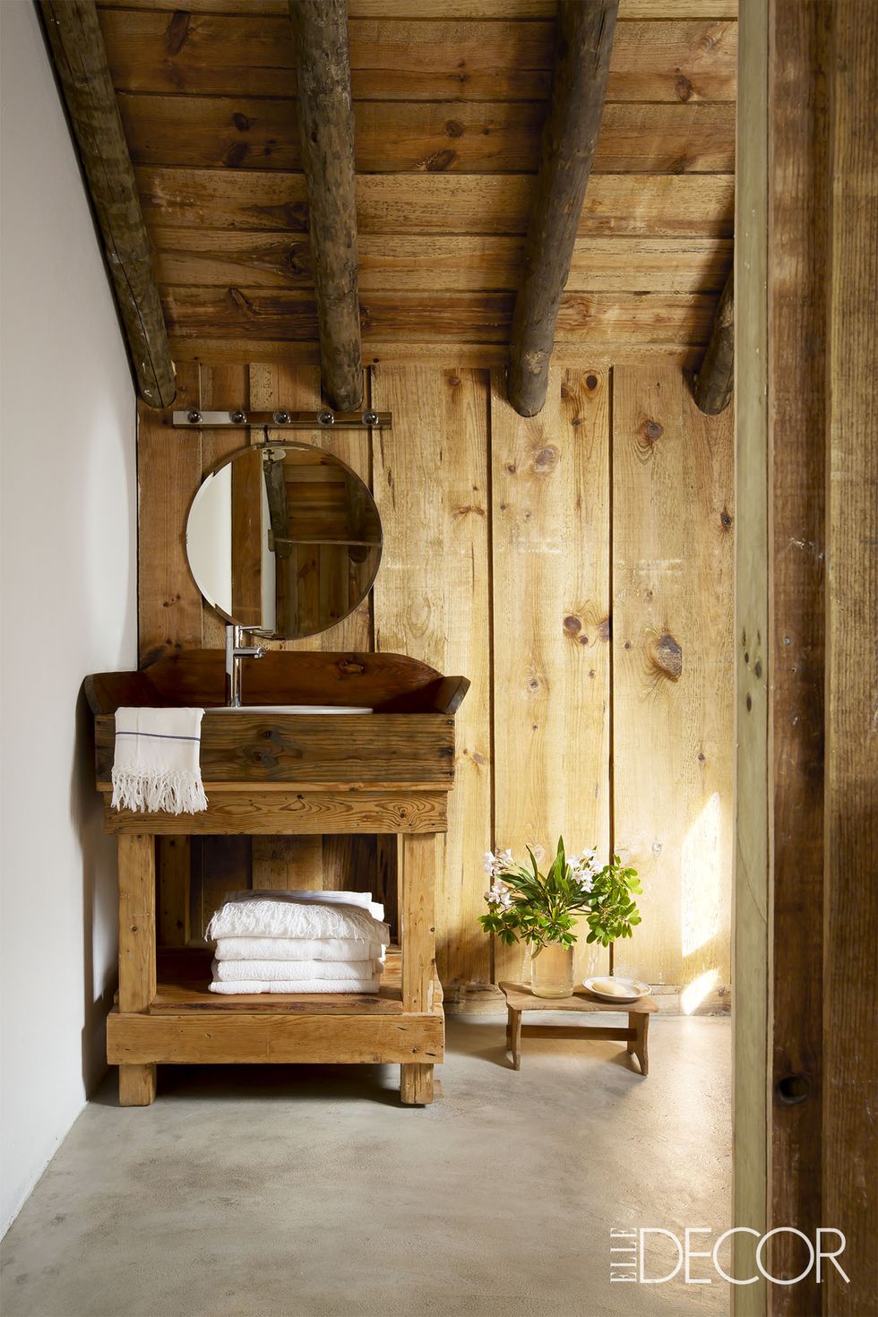Bathroom Shelf for Small Space, Rustic Brown