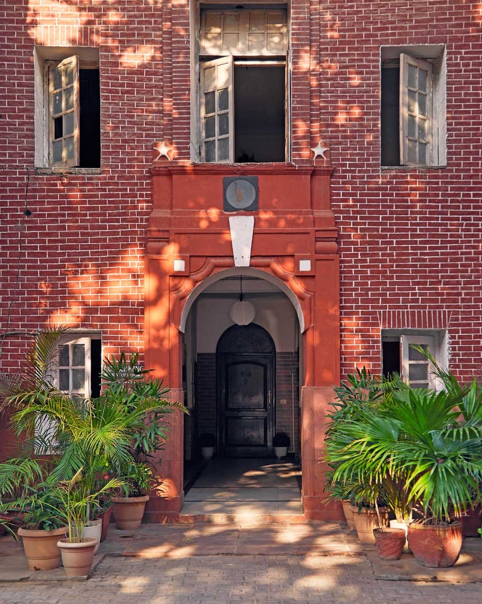 Exterior of redbrick building exterior of redbrick building