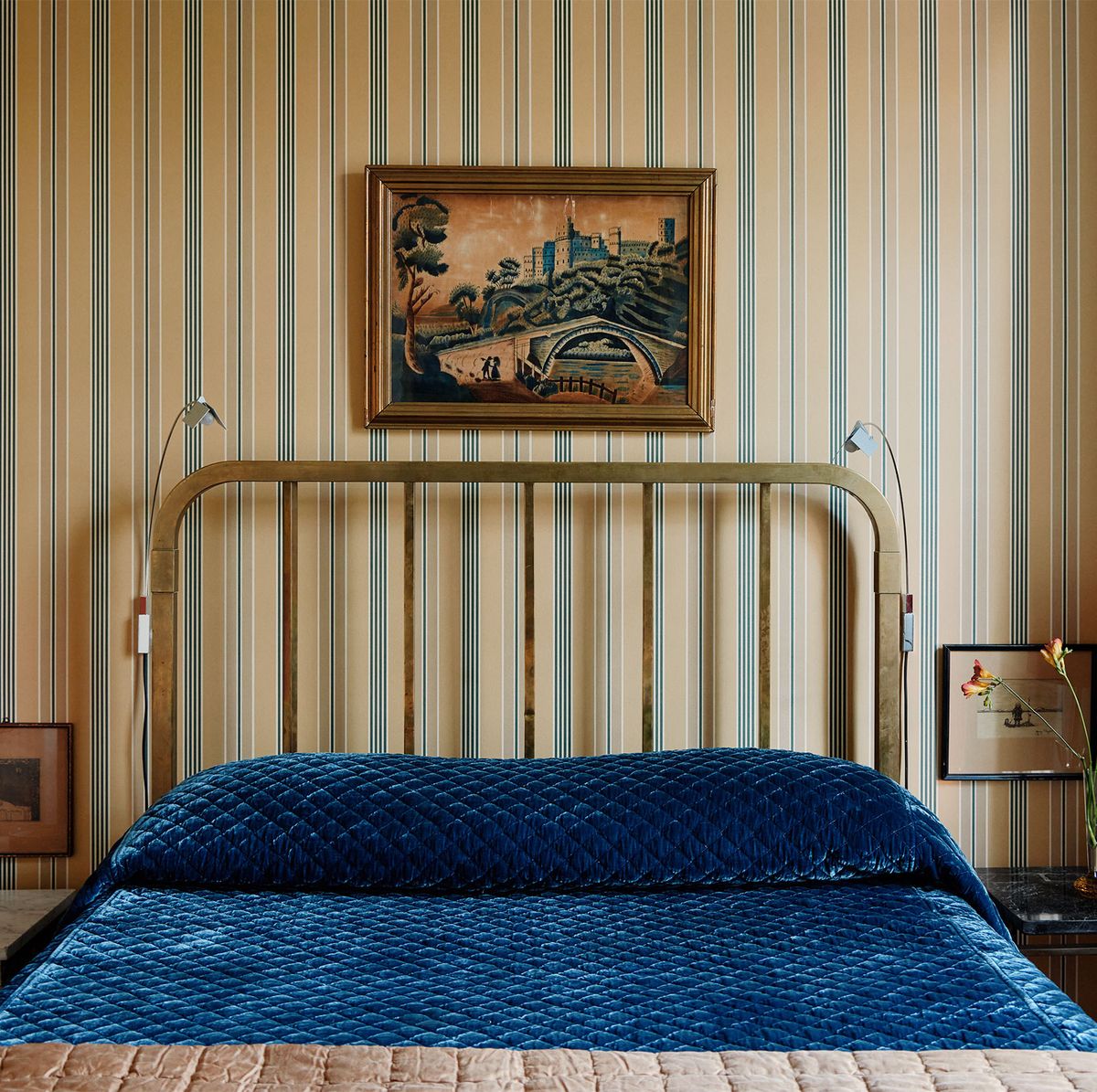 How to Style a Brass Bed  Brass bedroom, Brass bed, Beautiful