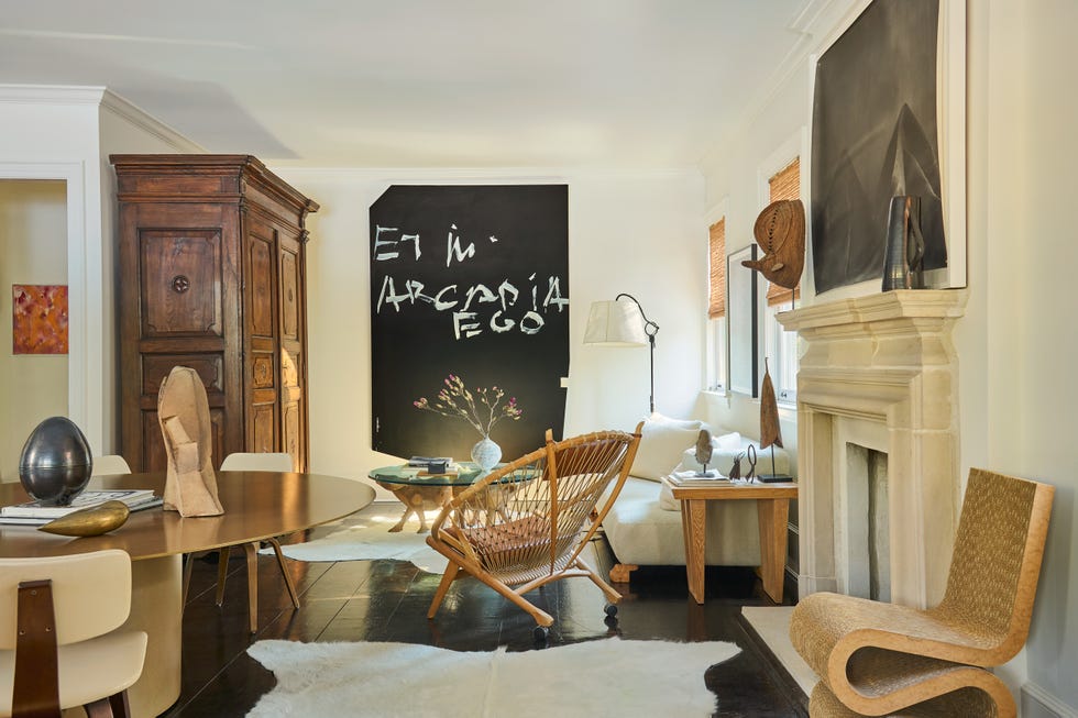 julie hillman's kitchen with fireplace