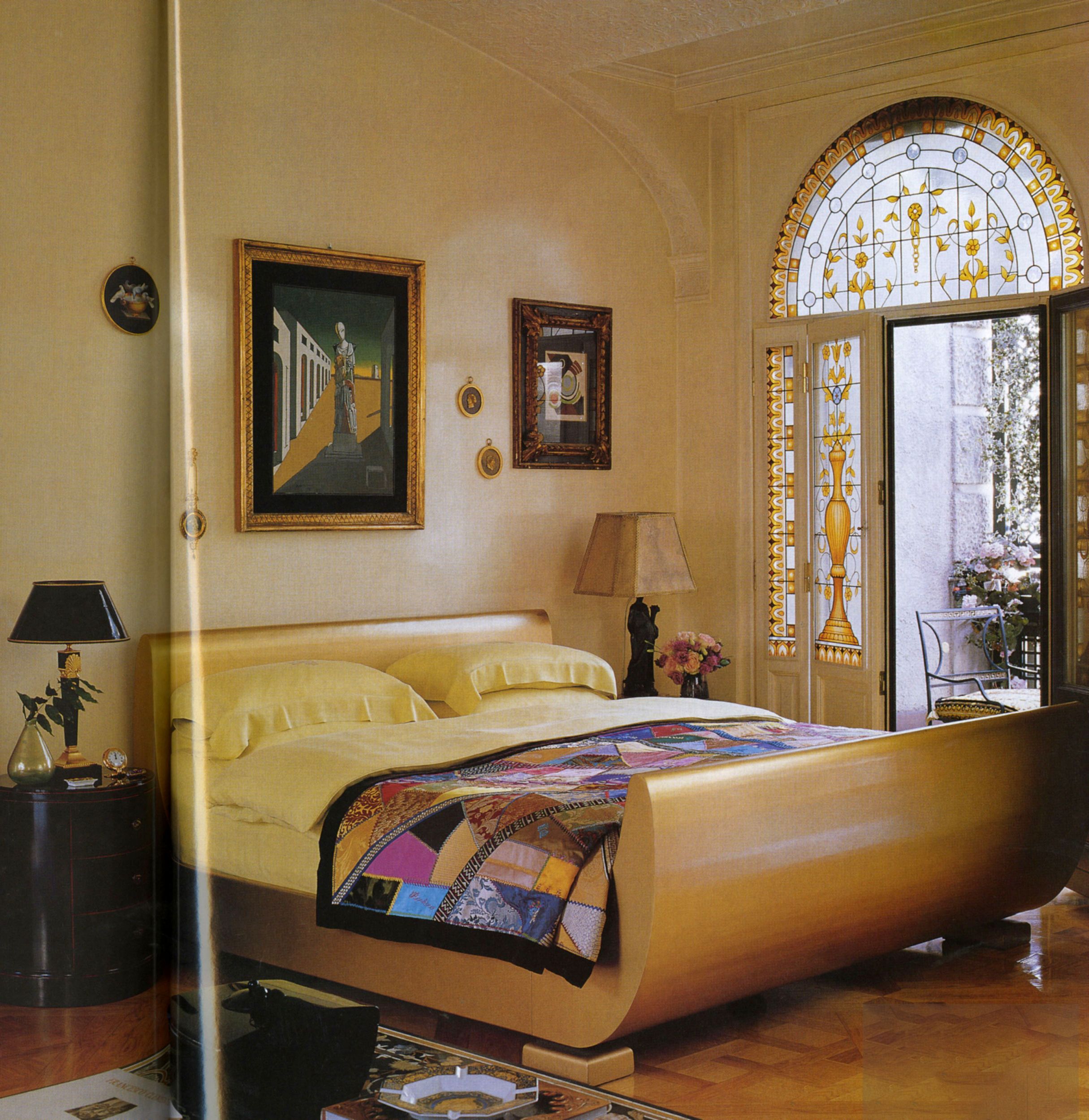 What's Gold and Leopard All Over? Donatella Versace's Opulent Milan Home