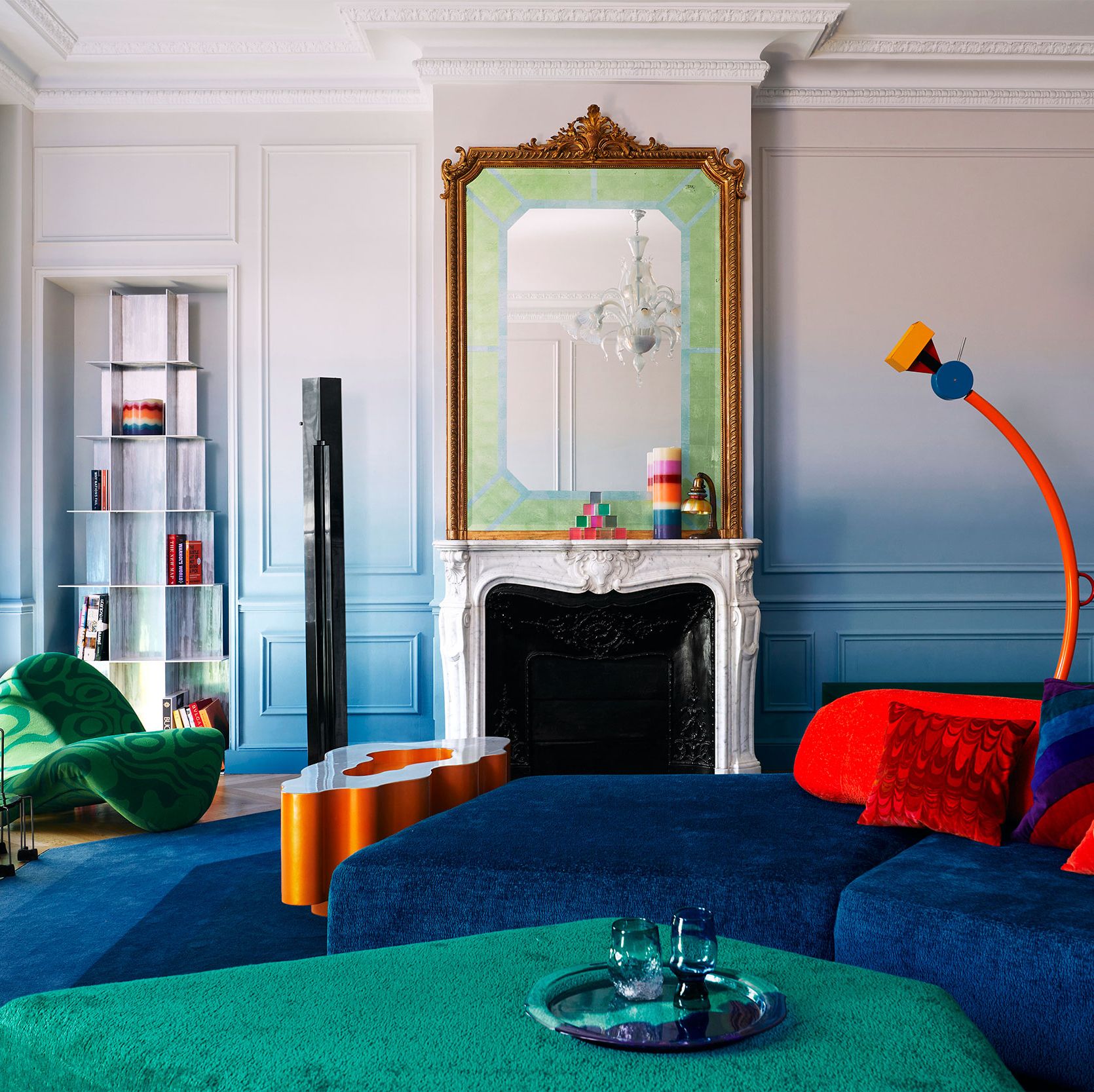 In This Parisian Apartment, Classic Haussmannian Architecture Goes on an Acid Trip