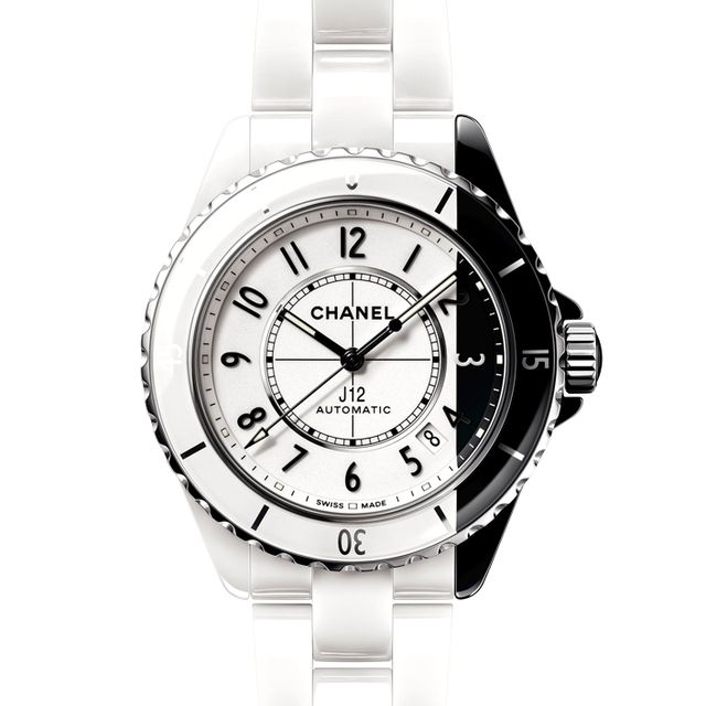 chanel j12 watch black and white