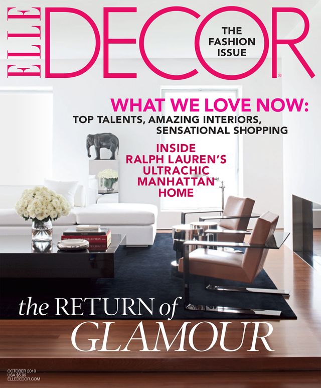 cover of october 2010 elle decor