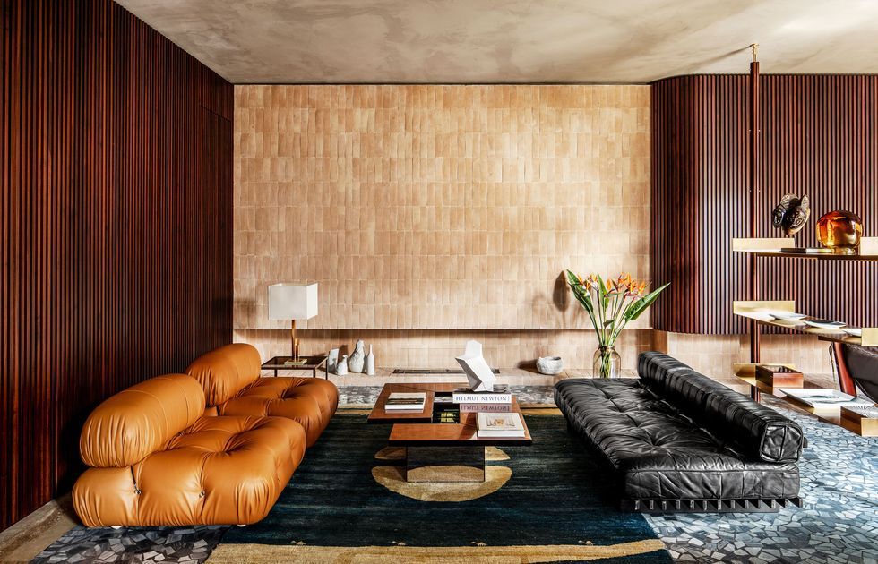 Dark brown sofa living room ideas – The World in Cushions