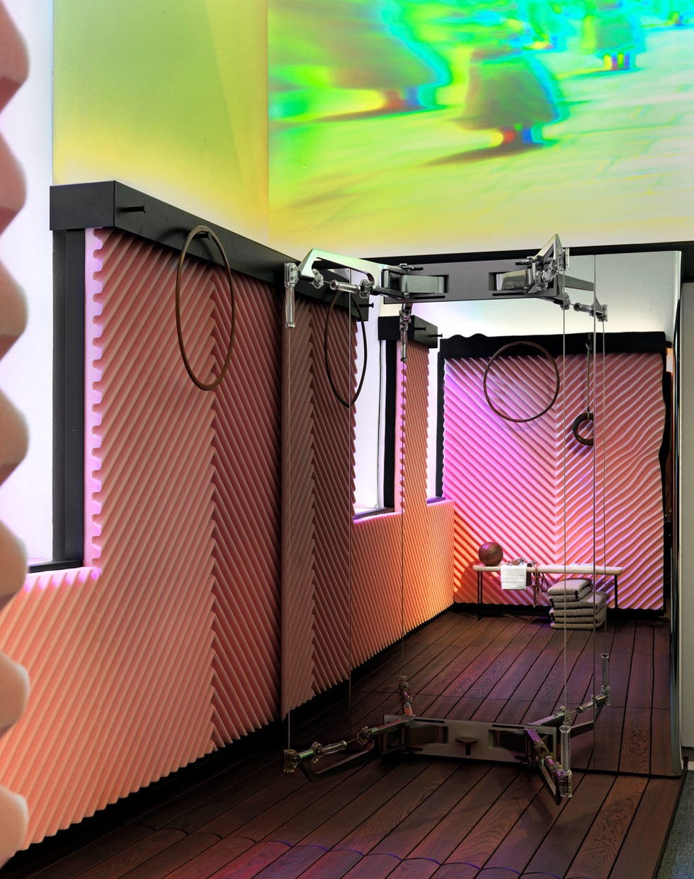 colorful home gym