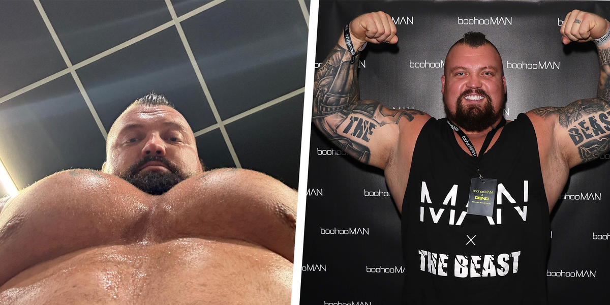 Strongman Eddie Hall Flashes Monstrous Pecs in Latest Bodybuilding Update