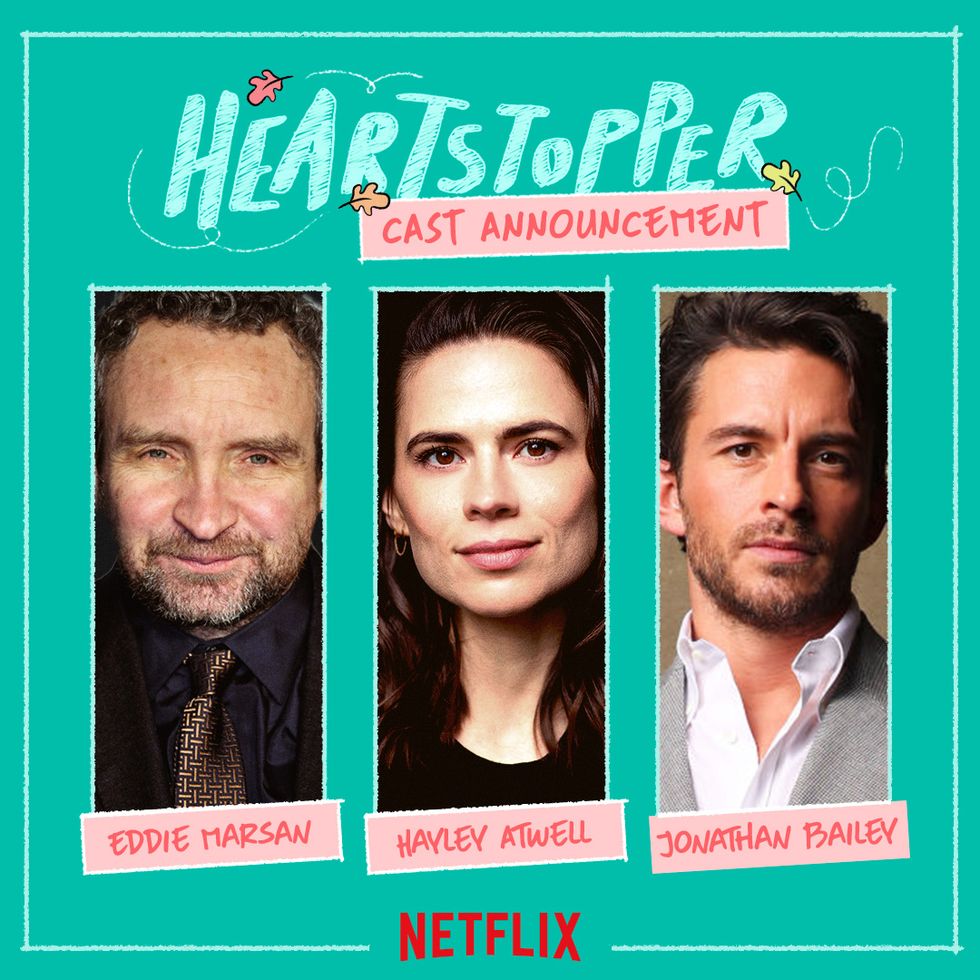 Eddie Marsan, Hayley Atwell, Jonathan Bailey, Heartstopper cast trailer