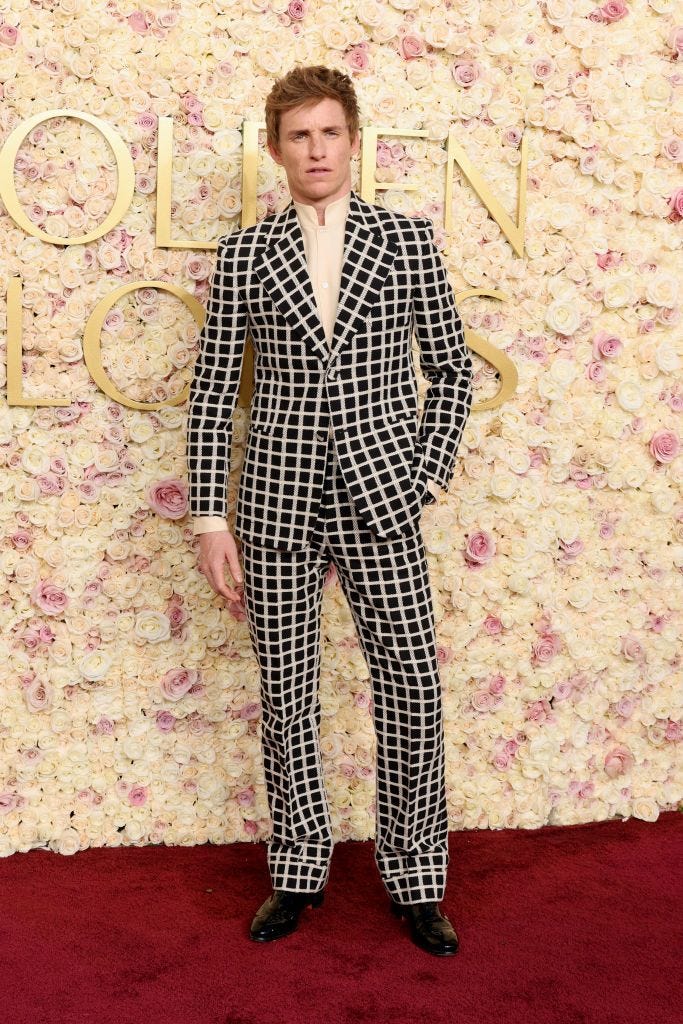 eddie redmayne golden globes 2025