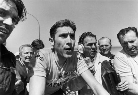 france july 08 the belgian cycling champion finishing a stage photo by keystone francegamma keystone via getty images